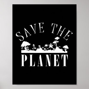 Rädda planeten miljöskyddsdagen poster