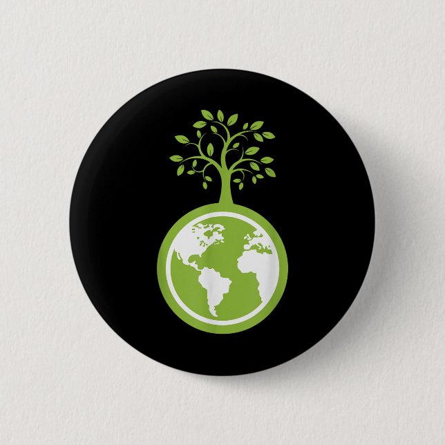 Rädda planeten - Spara Earth Environmental Pro Knapp (Framsida)