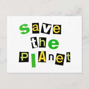 rädda planeten vykort