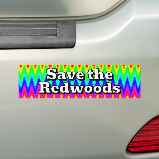 Rädda Redwoods Bildekal (På Bil)