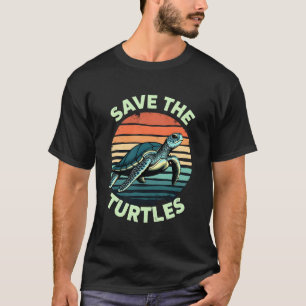 Rädda Sköldpaddorna Djur Sköldpadda Husdjur Älskar T Shirt