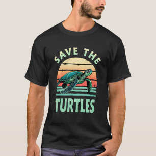 Rädda Sköldpaddorna Djur Sköldpadda Husdjur Älskar T Shirt