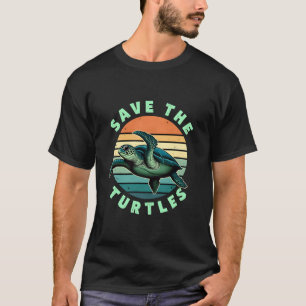 Rädda Sköldpaddorna Djur Sköldpadda Husdjur Älskar T Shirt