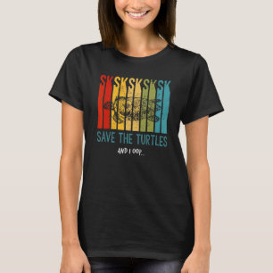 Rädda Sköldpaddorna Och Jag Oop SKSKSK Trendigt Me T Shirt
