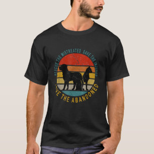 Rädda Spara Kärlek Djur Räddning vintage Design pr T Shirt
