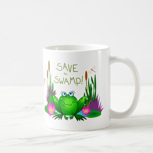 Rädda sumpen Grodan Twitchy Kaffemugg (Höger)