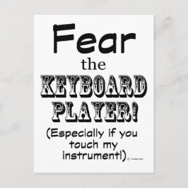 Rädda Tangentbord Player Vykort
