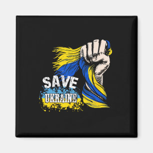 Rädda Ukraina Vi Står Med Ukraina Stöd Ukraina Magnet