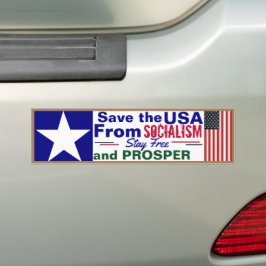 Rädda USA från socialism  Bildekal