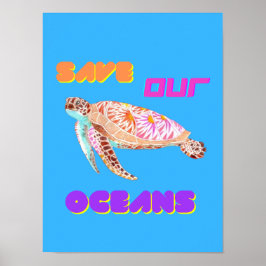 Rädda Vår Havssköldpadda Poster