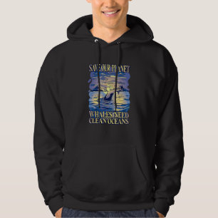 Rädda Vår Planet Återställ Jorden Hav Skydda Havet Hoodie