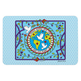 Rädda Vår Planet_Bölig Magnet 15x10 cm