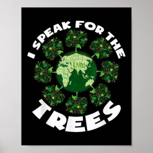 Rädda vår planet för miljövård Träd Poster