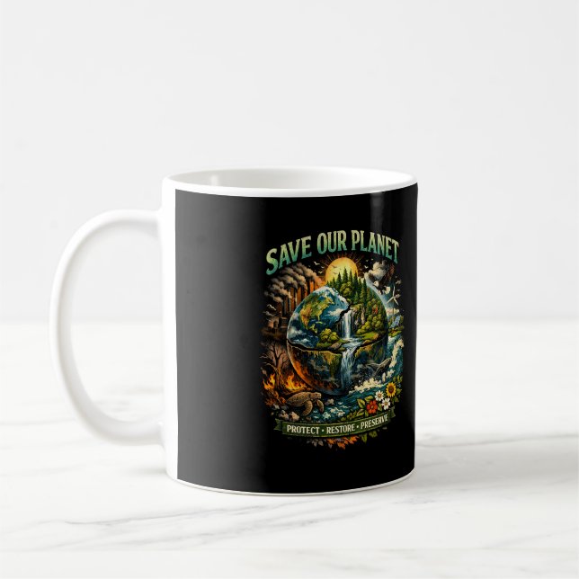 Rädda Vår Planet Kaffemugg (Vänster)
