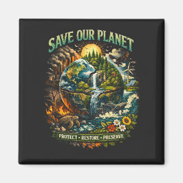 Rädda Vår Planet Magnet