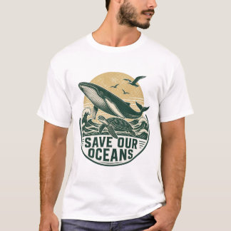 Rädda Våra Havs Miljöbevarande T Shirt