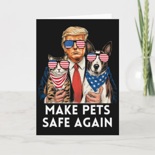 Rädda Våra Husdjur Röst På Trump Trump Vance Valet Kort