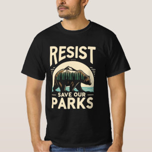 Rädda Våra Parker Motstå Björn Miljöaktivism T Shirt