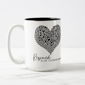 Räddad är min favoritras - kaffe mugg/kopp Två-Tonad mugg