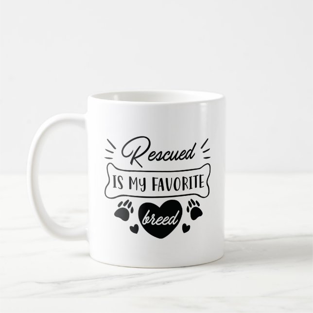 Räddad är min favoritras kaffemugg (Vänster)