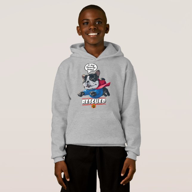 Räddad är min favoritras | Kid Pullover Hoodie T Shirt (Hel framsida)