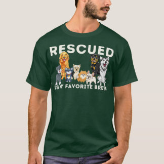 Räddad är min favoritras Rädda djuren T Shirt