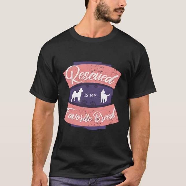 Räddad är min favoritras t shirt (Framsida)