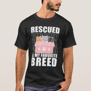 Räddad är min favoritstam för raser Djurskydd V T Shirt