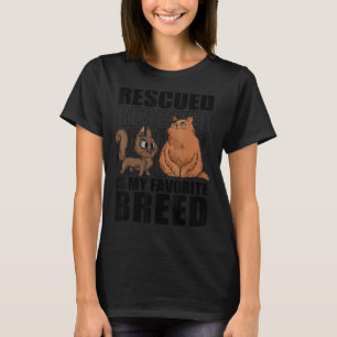Räddad är min favoritstam för raser Djurskydd V T Shirt
