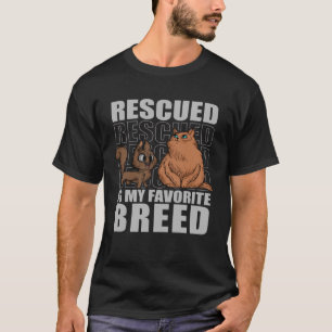 Räddad är min favoritstam för raser Djurskydd V T Shirt