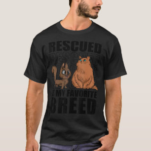 Räddad är min favoritstam för raser Djurskydd V T Shirt