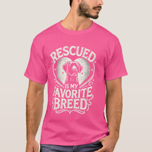 Räddad är min positiva Hund till adoption av raser T Shirt