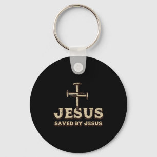 Räddad av Jesu kors kristen religiös Gud Jesus Nyckelring
