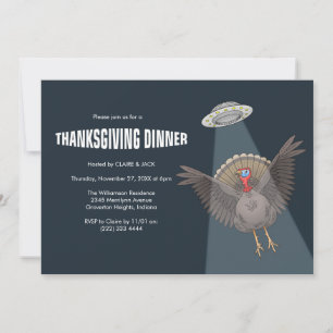 Räddad av utomjordingar före Thanksgiving-middagen Inbjudningar