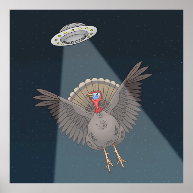 Räddad av utomjordingar före Thanksgiving-middagen Poster (Framsidan)