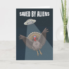 Räddad av utomjordingar i en UFO Helgkort