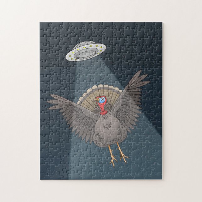 Räddad av utomjordingar på Thanksgiving Pussel (Vertikal)