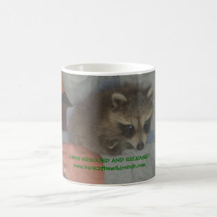 räddad bebisraccoonmugg kaffemugg