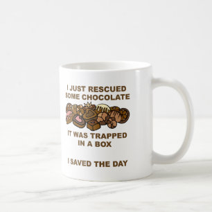 Räddad Choklad Rolig Mugg