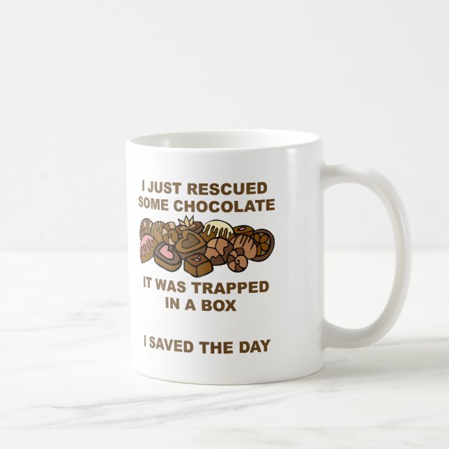 Räddad Choklad Rolig Mugg (Höger)