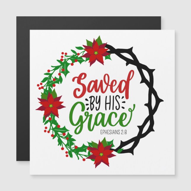 Räddad genom hans nåd (Fram/baksida)