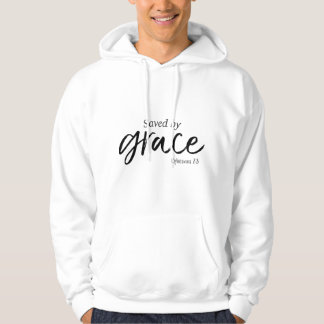 Räddad genom nåd Efesierbrevet Skrift Kristen Hoodie