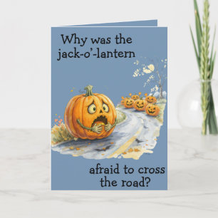 "Räddad Jack" Barns joke Halloween Kort