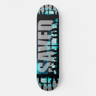 Räddad kristen logotyp skateboard däck skateboard