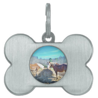 Räddad matsäck för djuphavshö namnbricka husdjur