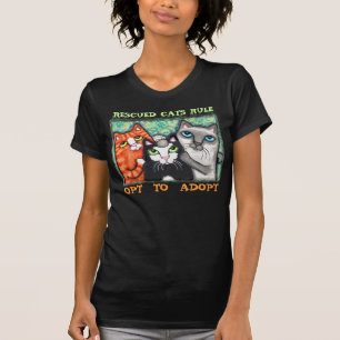 Räddad/skyddkatt Tee