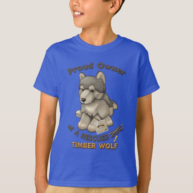 Räddad timmervarg t-shirt (Framsida)