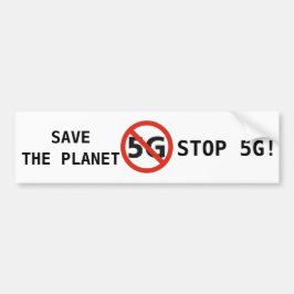 Räddade planeten bildekalet för stoppet 5G Bildekal