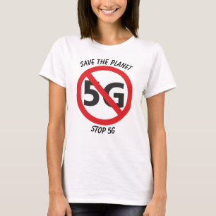 Räddade planeten T-tröja för stoppet 5G T Shirt