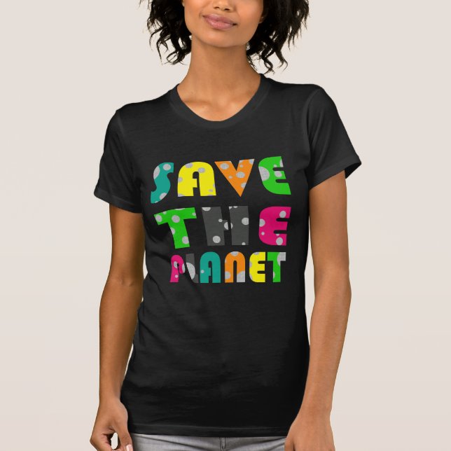 Räddade planeten tee shirt (Framsida)